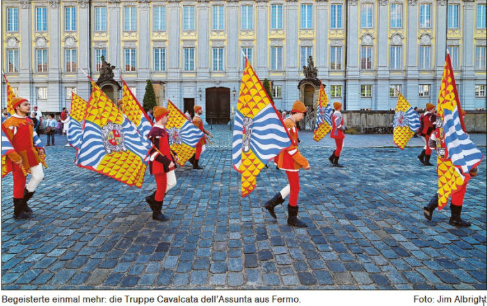 Cavalcata vor dem Ansbacher Schloss