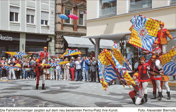 Cavalcato am neuen Fermo Platz in Ansbach
